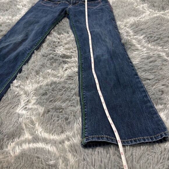 Gap denim girls lowrise jeans size 12   Rainbow stitching. Fits women’s Xs. Refe - Picture 8 of 8